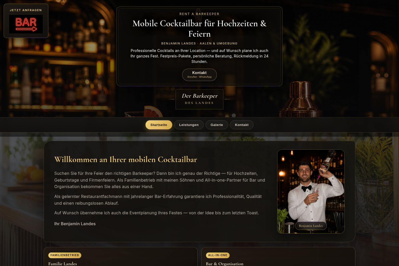 Projekt Rent a Barkeeper